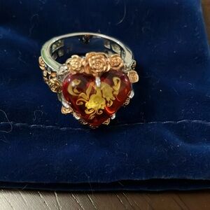 Michael Valitutti Amber Heart-Shaped Ring